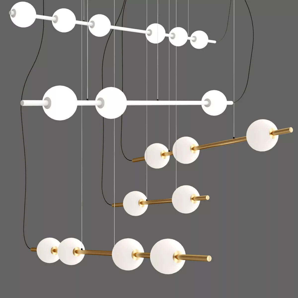 BERRI-HORIZONTAL CEILING SUSPENDED Low-poly 3D model