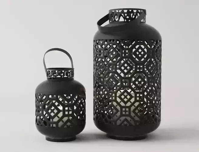 Black Metal Lanterns