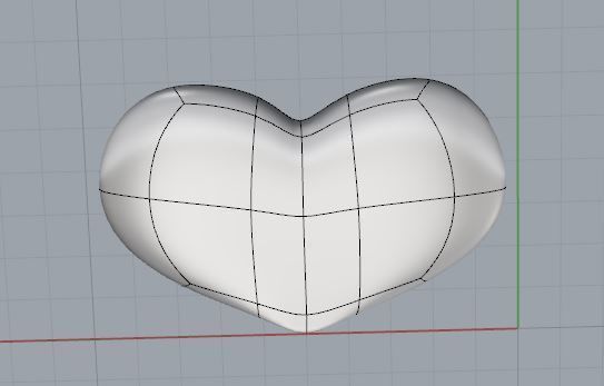 Heart floating in air 3D print model