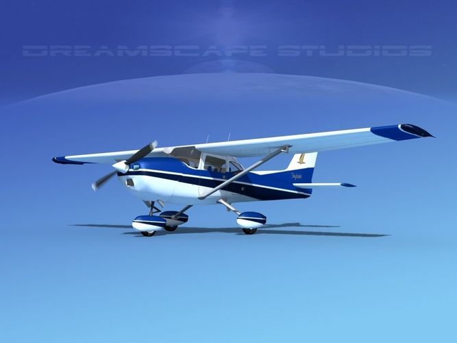 Cessna 172 Skyhawk 1976 V12 3D model