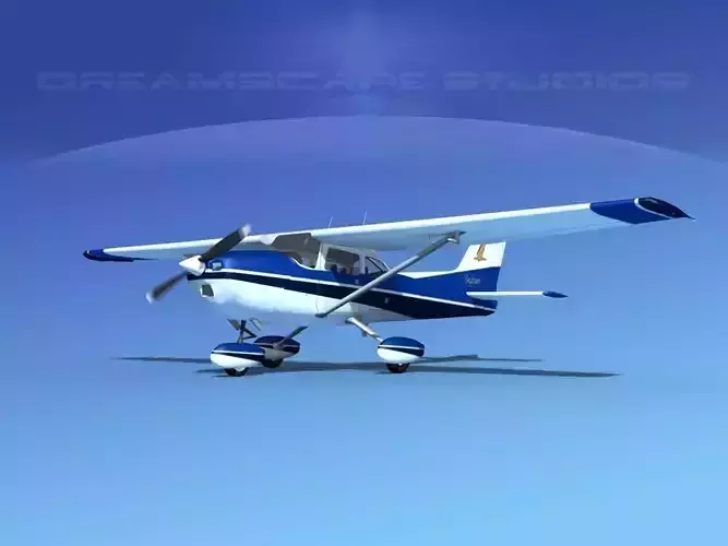 Cessna 172 Skyhawk 1976 V12 3D model