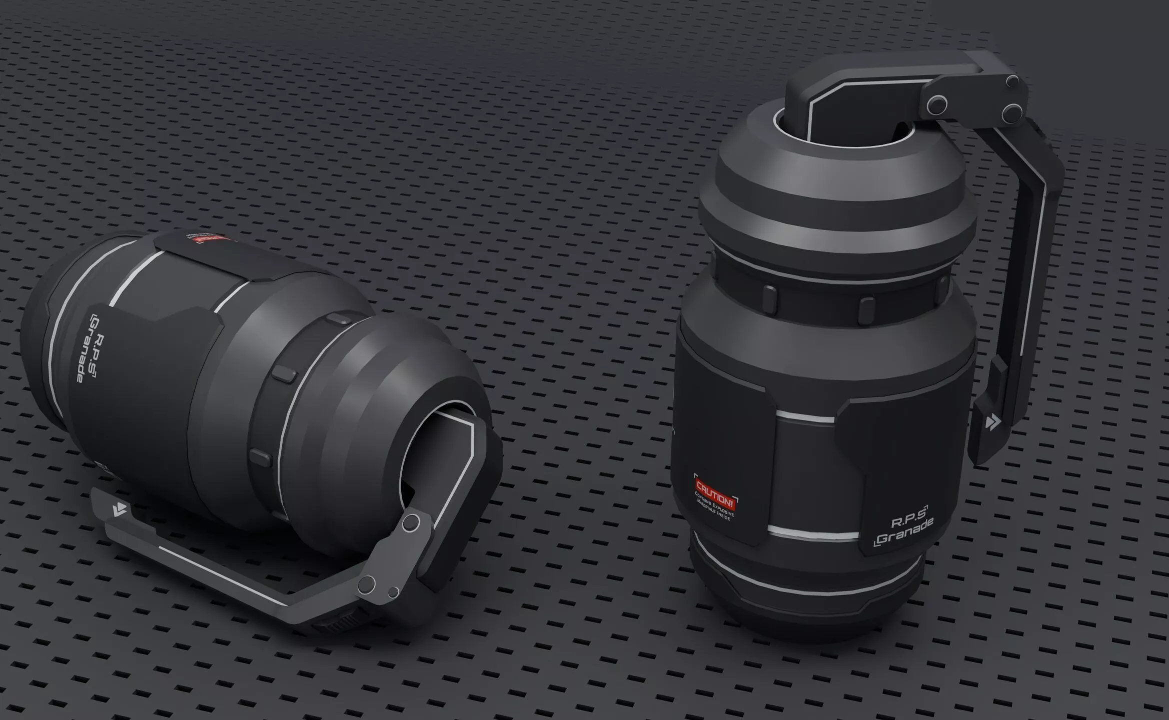 Grenade Game Ready Low-poly 3D model
