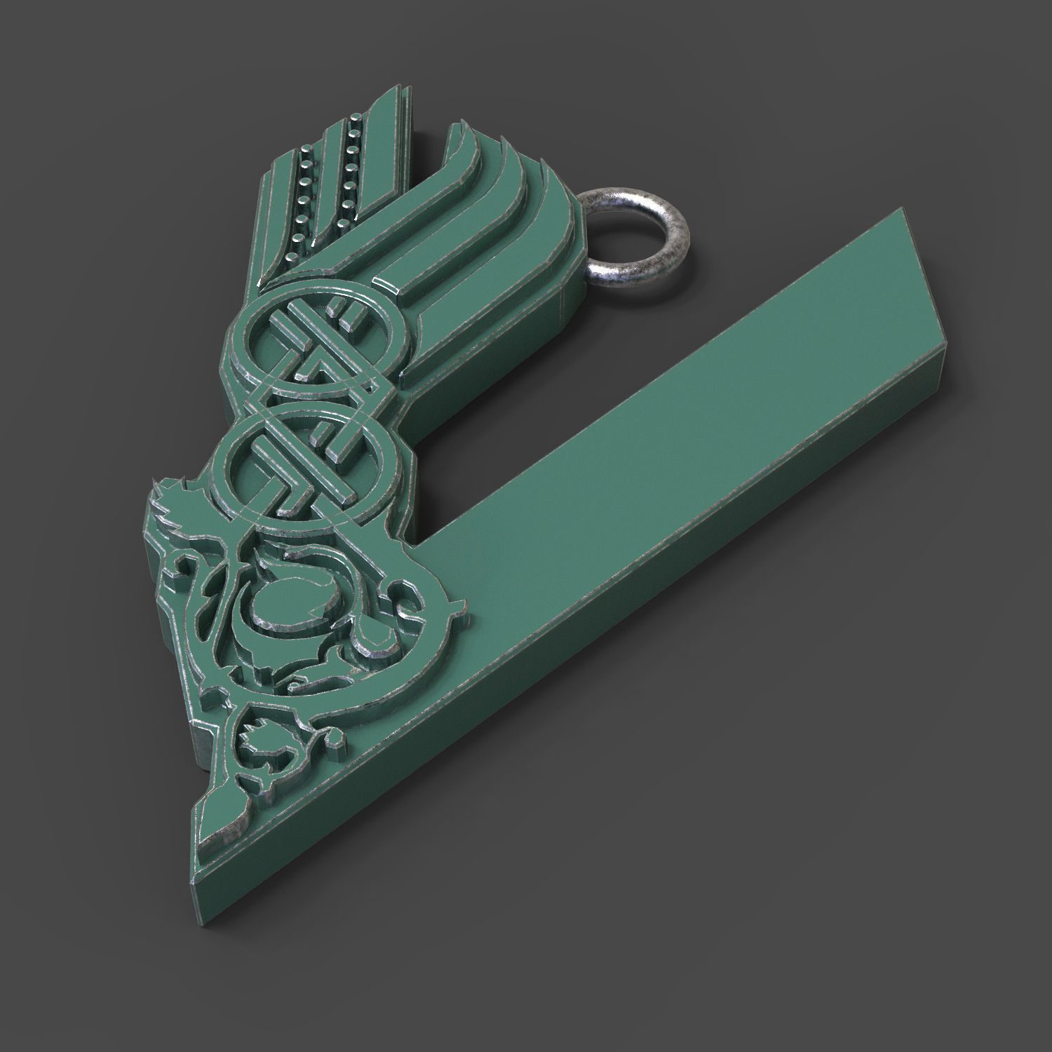 Pendant Vikings 3D print model_1