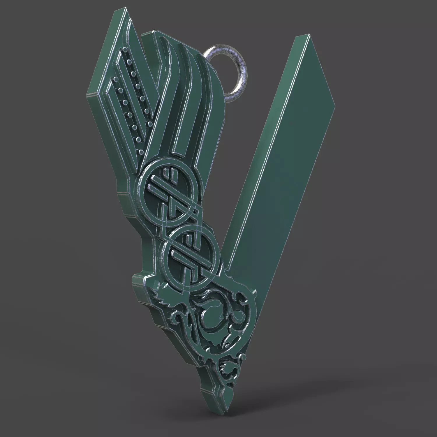 Pendant Vikings 3D print model_0