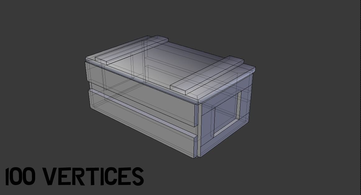 Wooden Ammo Crate -- Game-Ready Low-poly 3D model_5