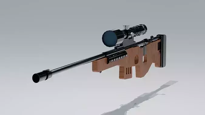 AS-50 Sniper Rifle free VR / AR / low-poly 3D model | CGTrader