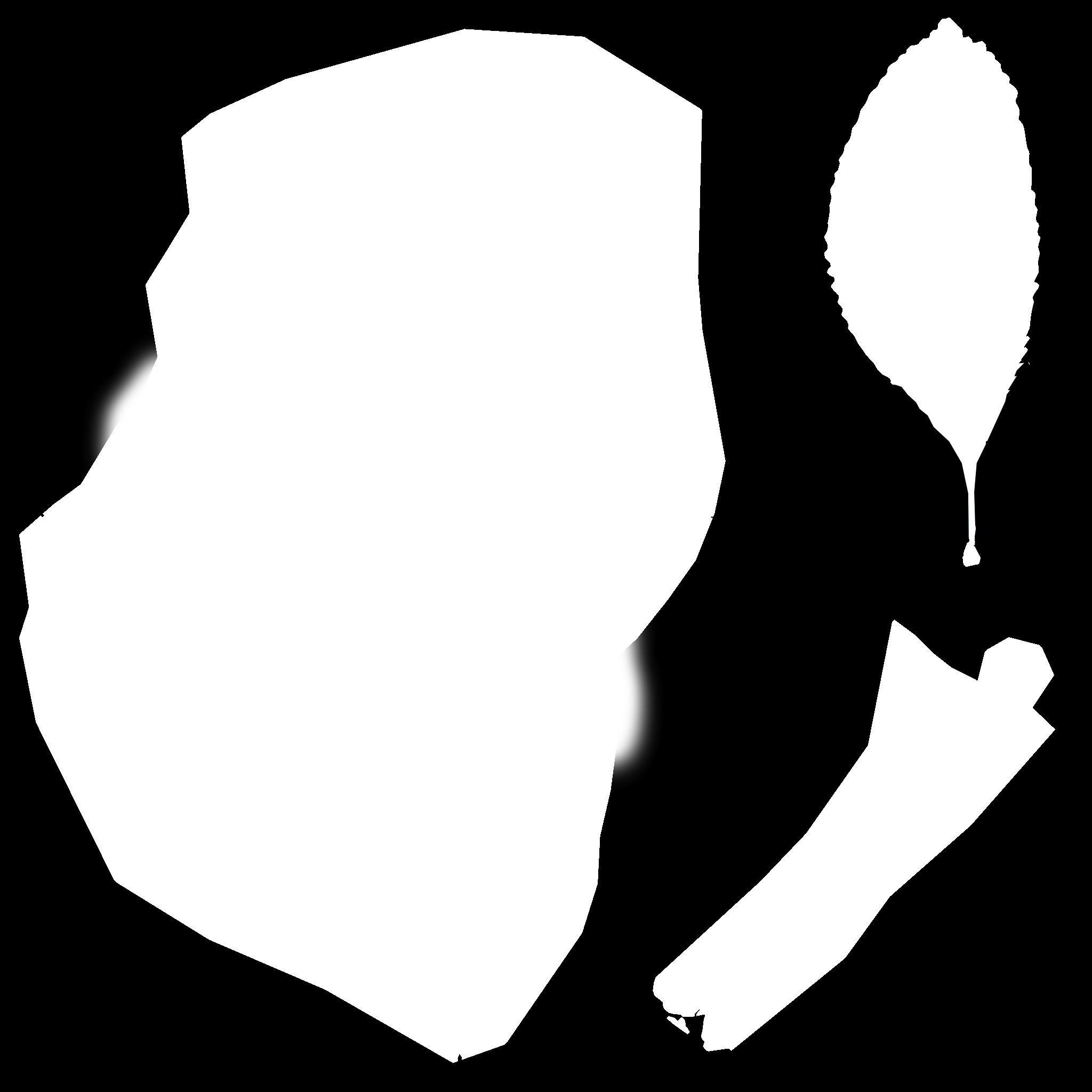 Apple with leaf Low-poly 3D model_2