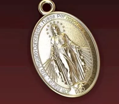 VIRGEN MILAGROSA ESPANOL 3D print model