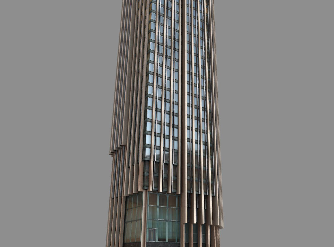 Kings Reach Tower London Low-poly 3D model_1