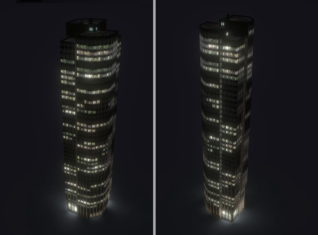Kings Reach Tower London Low-poly 3D model_4
