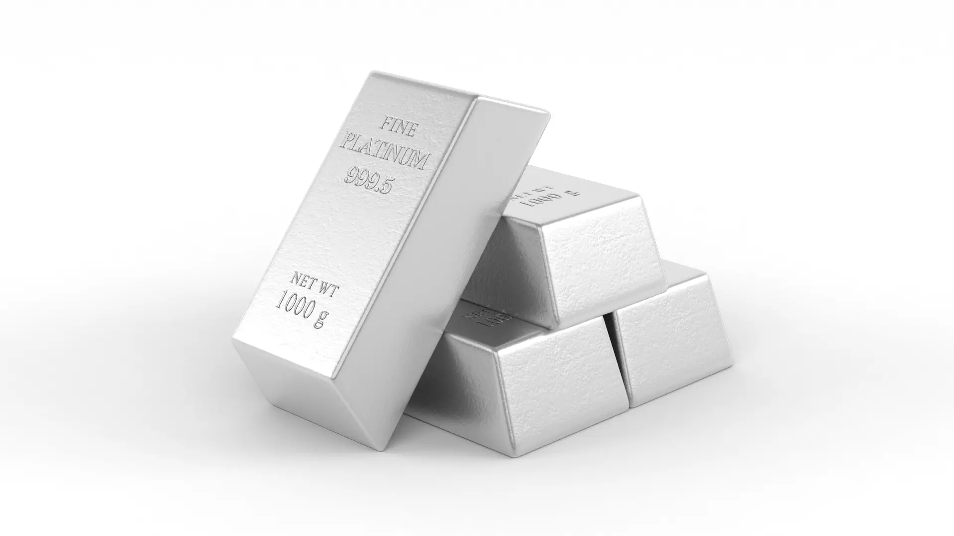 Platinum Bars 3D model