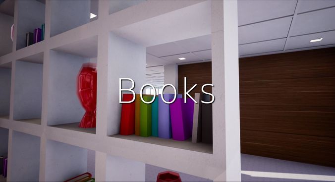 Books SHC Quick Office Low-poly 3D model