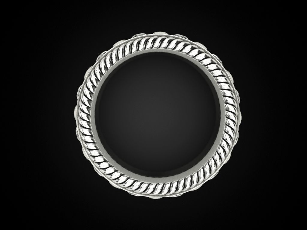 Skulls ring 2 Many sizes of the USA 3D print model_5