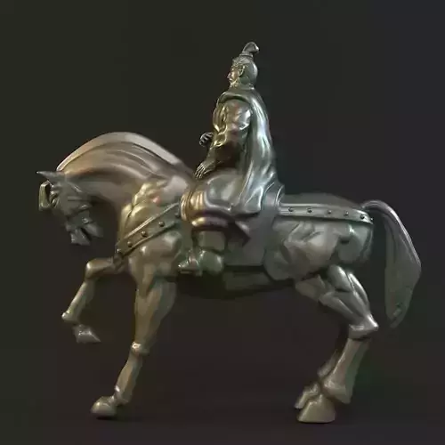 Statue of the general 3D model