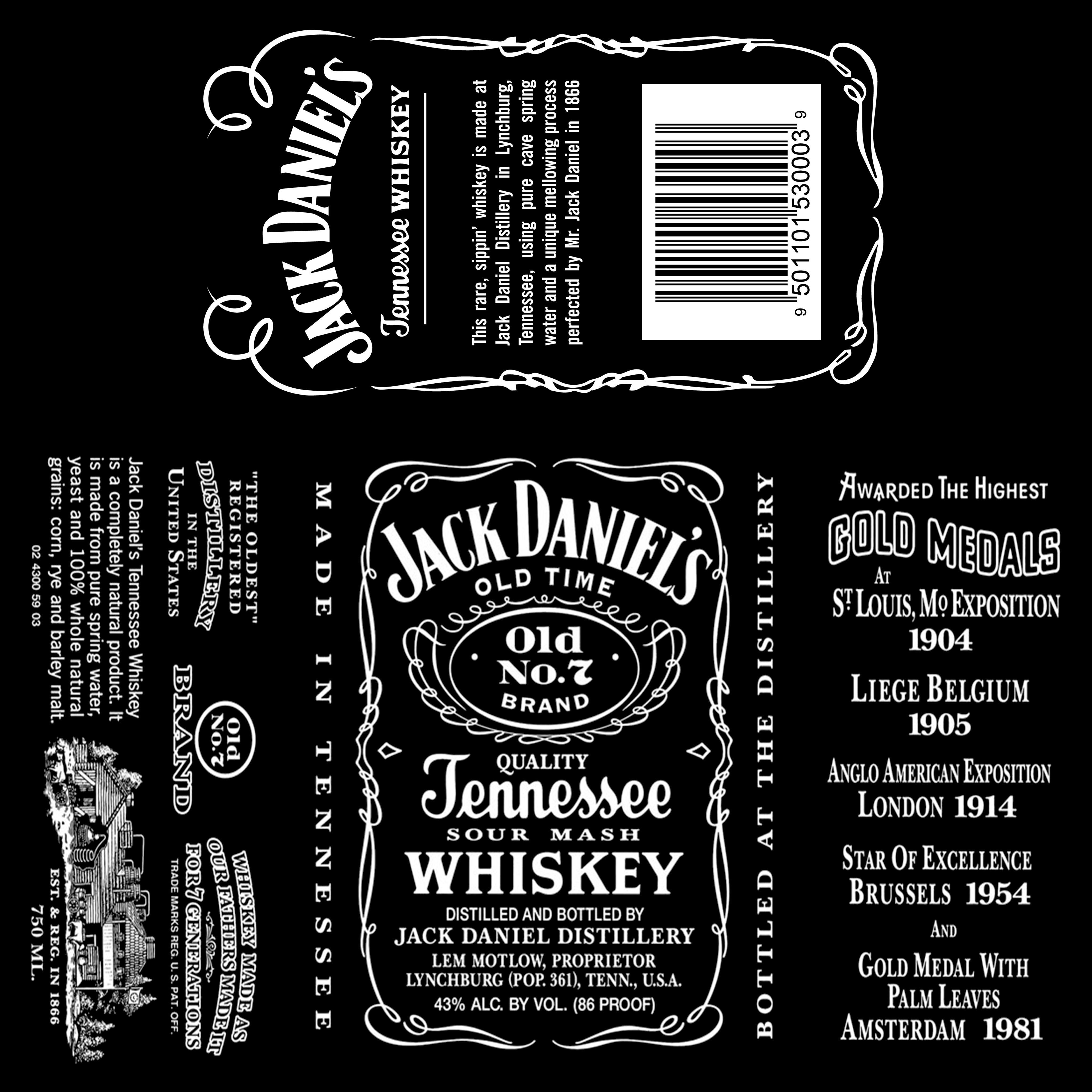 Jack Daniels Bottle 3D model_12