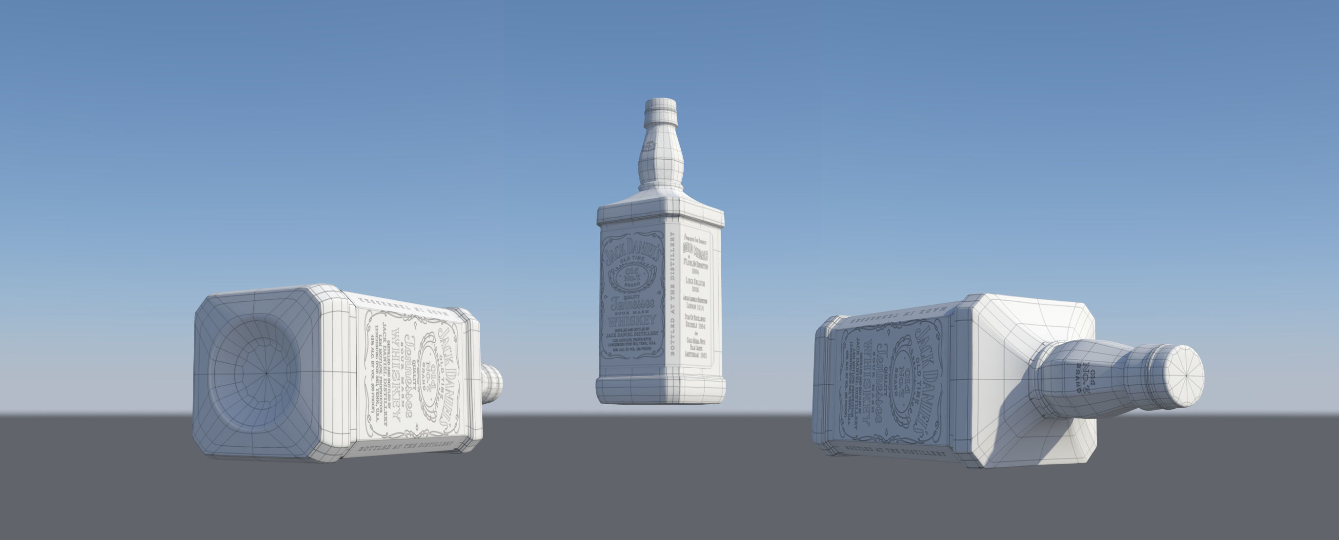 Jack Daniels Bottle 3D model_5