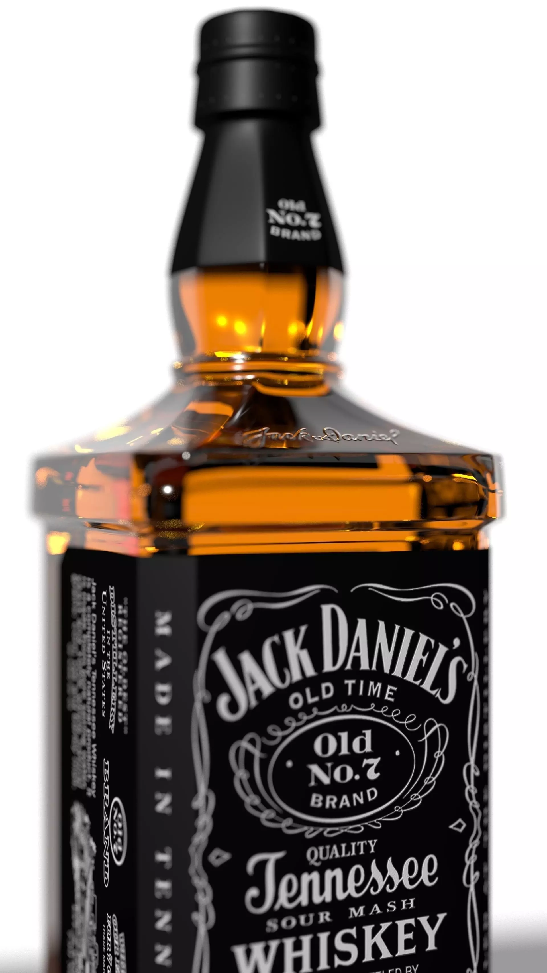 Jack Daniels Bottle 3D model_0
