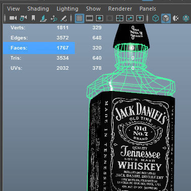 Jack Daniels Bottle 3D model_7