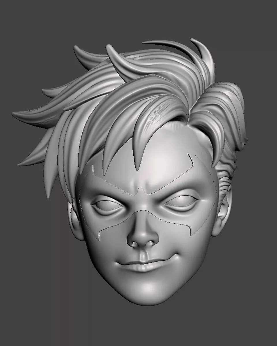 Damian Robin headsculpt head sculpt 3D print model
