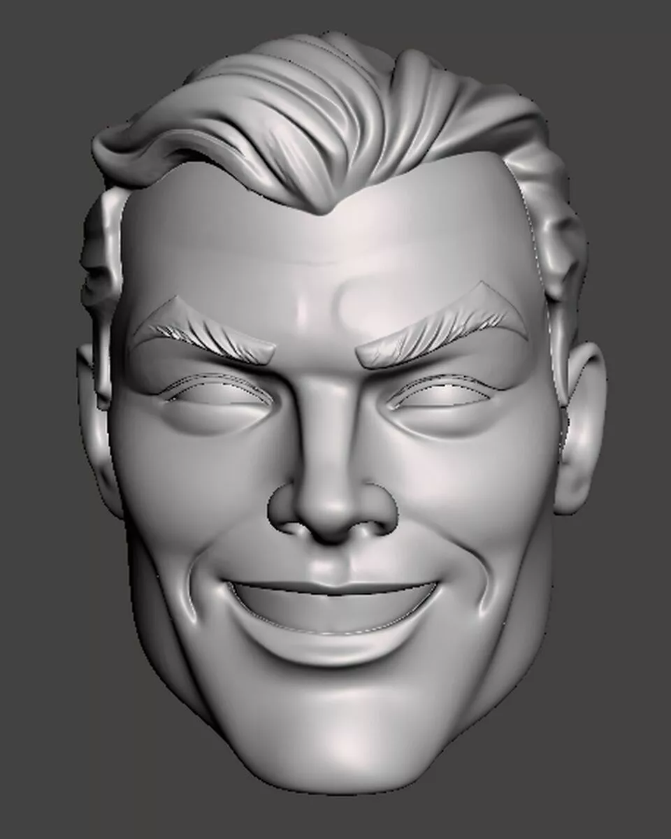 Shazam Captain Marvel headsculpt head sculpt 3D print model