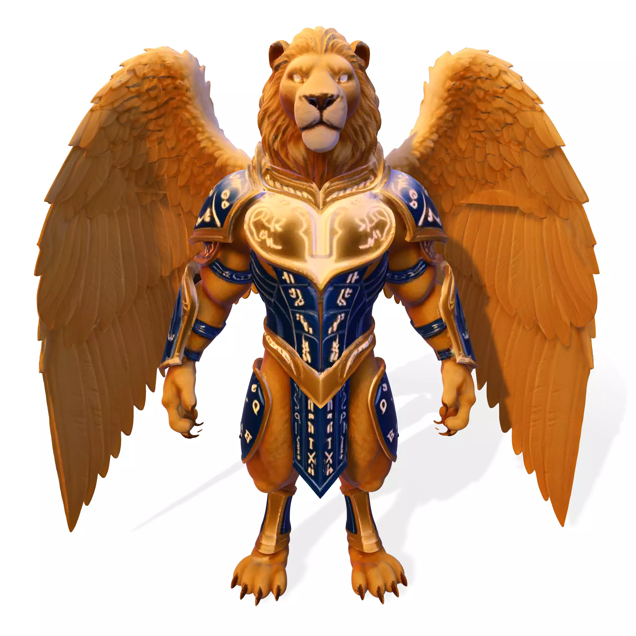 The Majestic Lion Guardian 3D print model