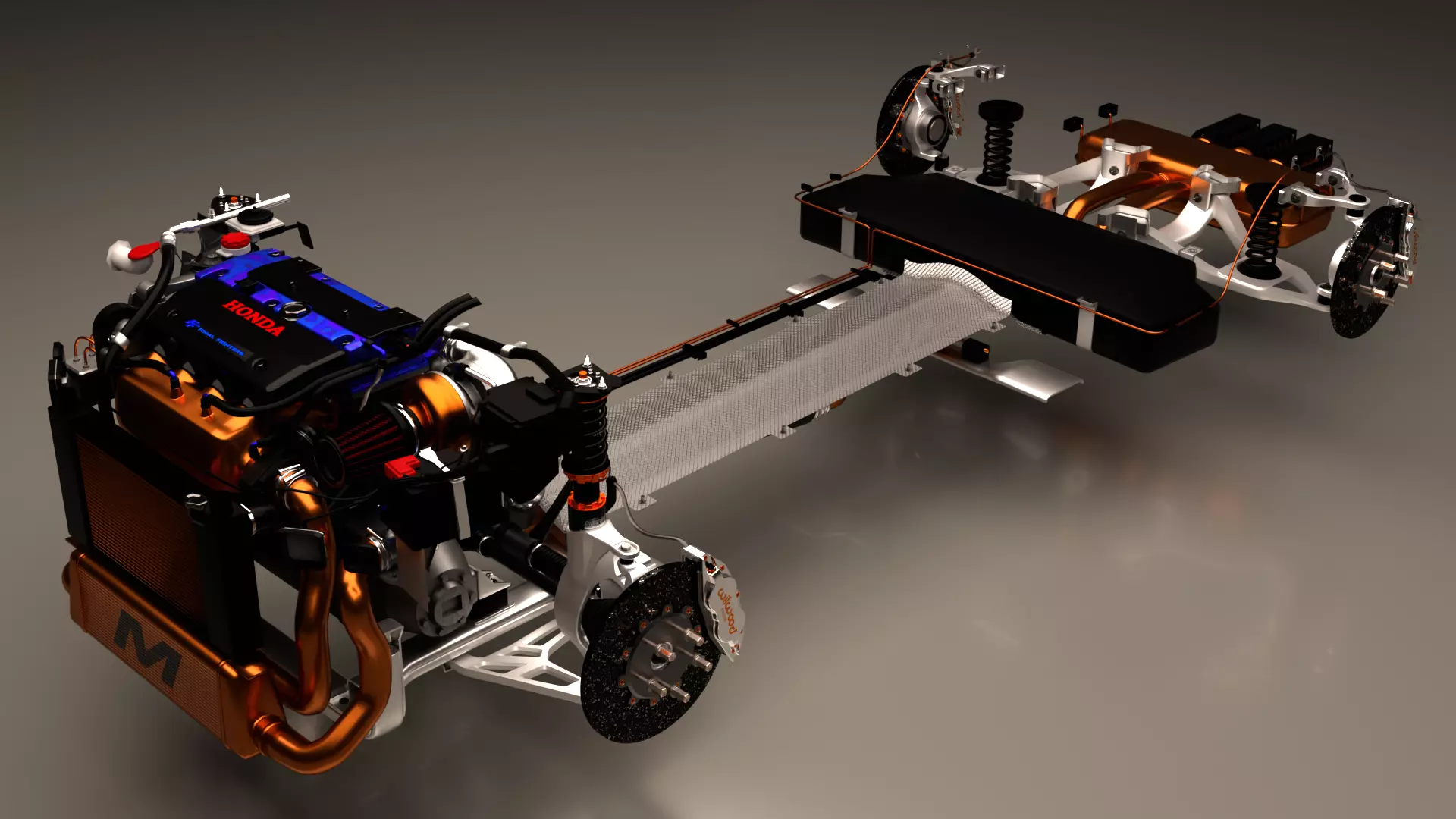 Honda Engine 3D model