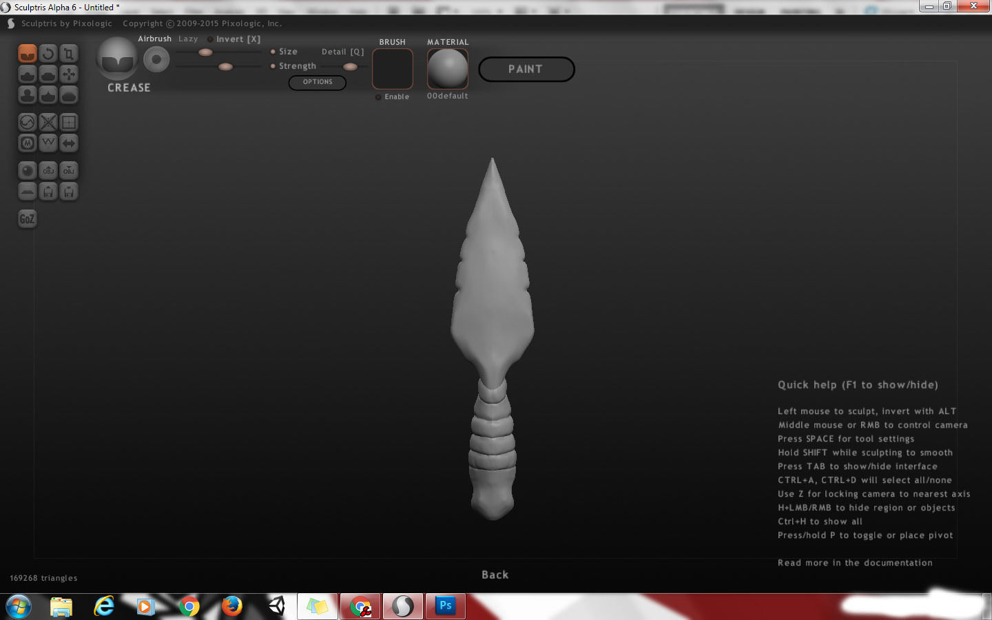 Primitive Stone Knife Free 3D model_2