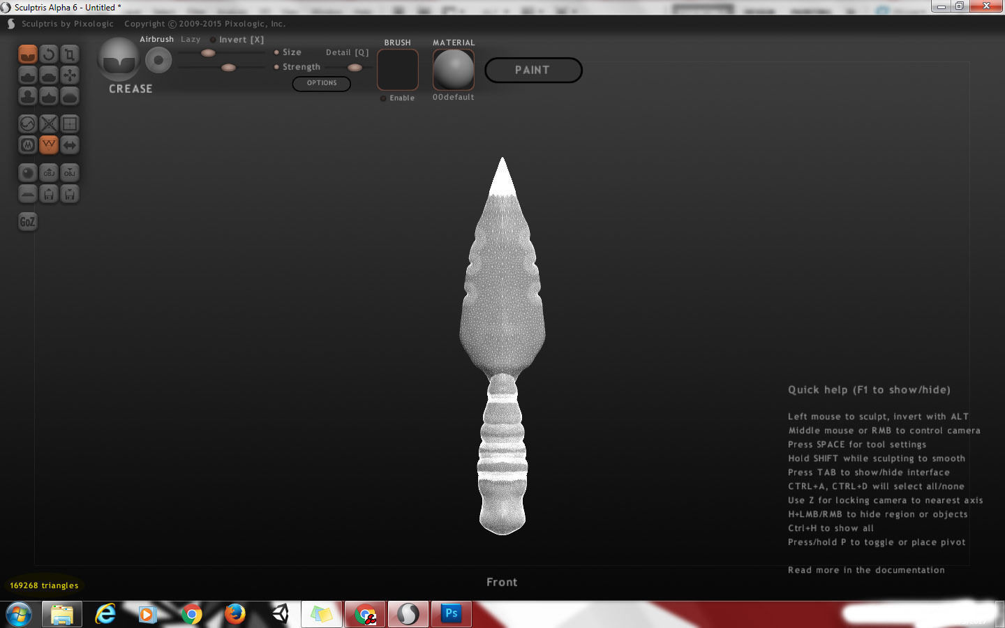 Primitive Stone Knife Free 3D model_6
