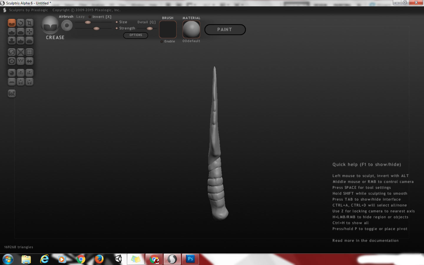 Primitive Stone Knife Free 3D model_3