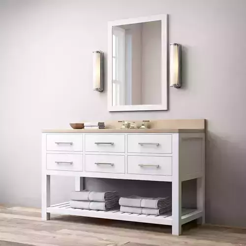 RH Hutton single extra-wide washstand