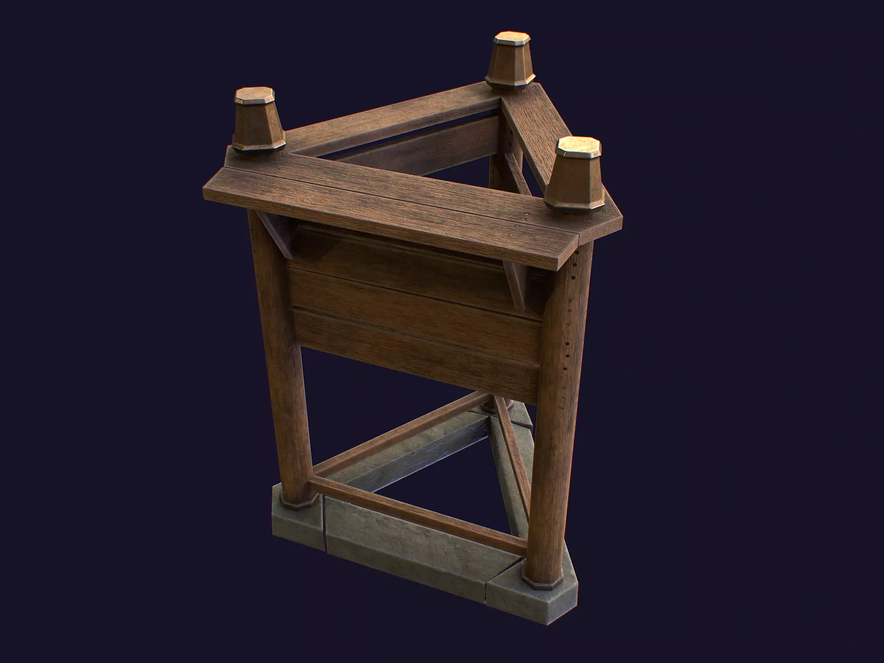 Infoboard 3S Low-poly 3D model