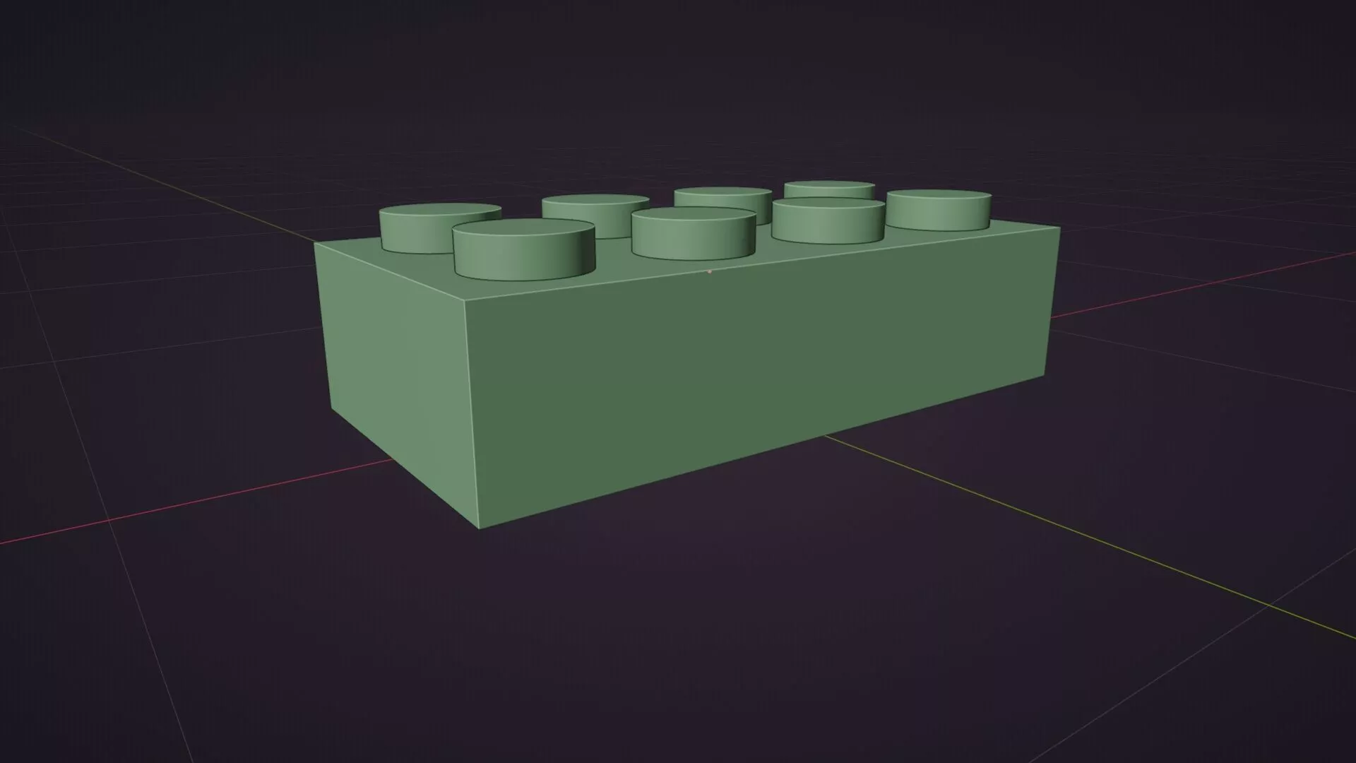 Toy Building Brick Free low-poly 3D model