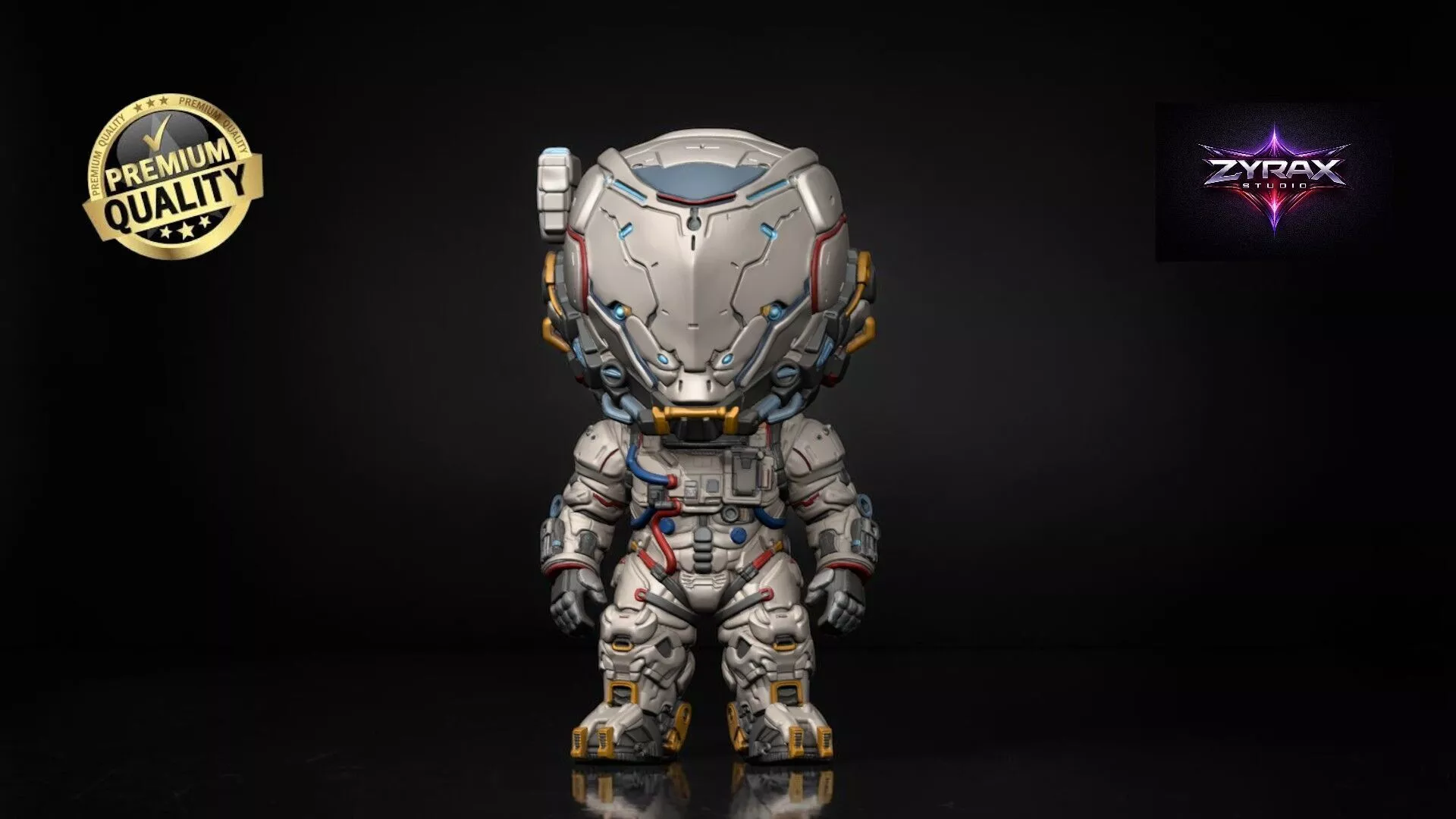 Pragmata Astronaut Robot Funko STL Sci-Fi 3D Print Figure 3D print model