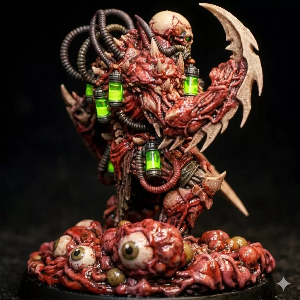 Biopunk Flesh Weaver 01 Mutant Horror Sci Fi Miniature STL 3D print model