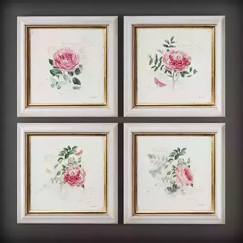 Picture Frames Low-poly 3D model