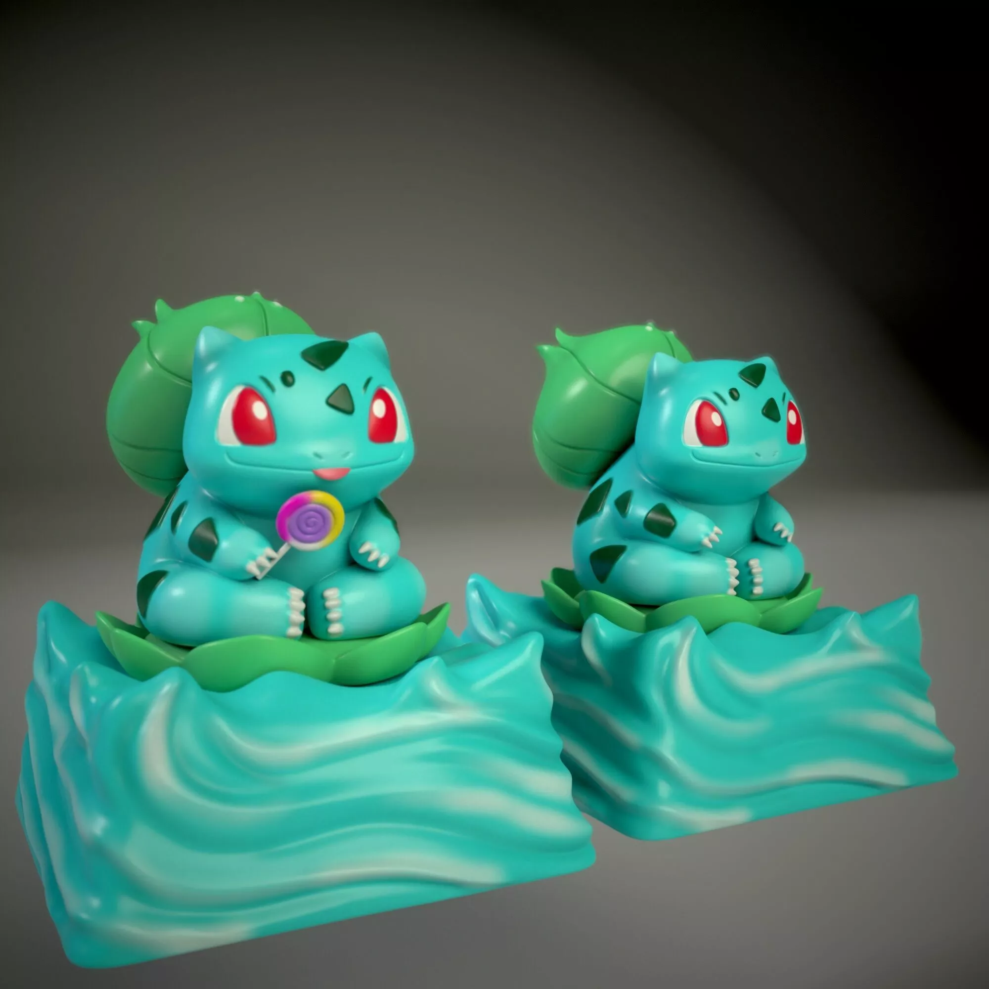 Bulbasaur Keycap STL File 3D print model