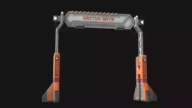 Sci Fi Road Sign Frame v1
