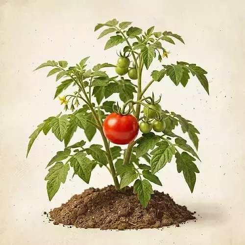 Tomatoes Plant 3D Model
