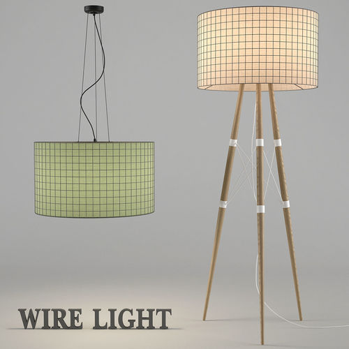Wire Light David Abad B Lux 3D model