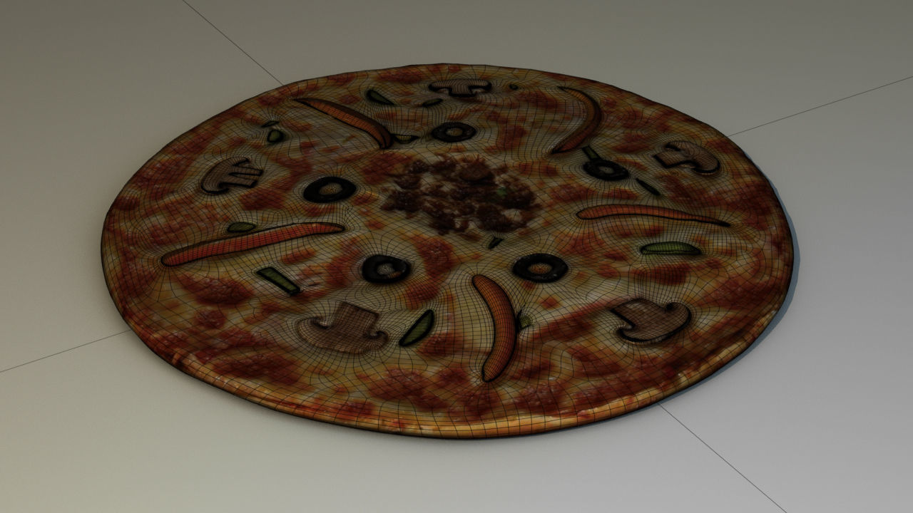 Pizza 3D model_1