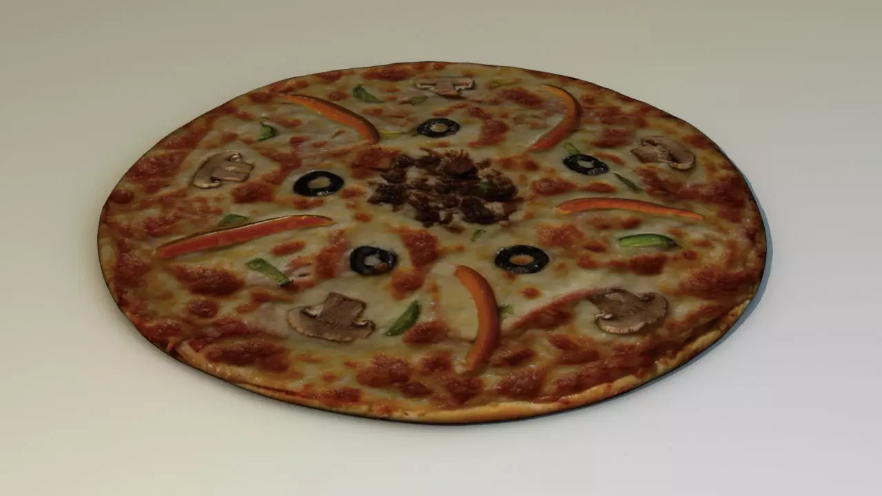 Pizza 3D model_0