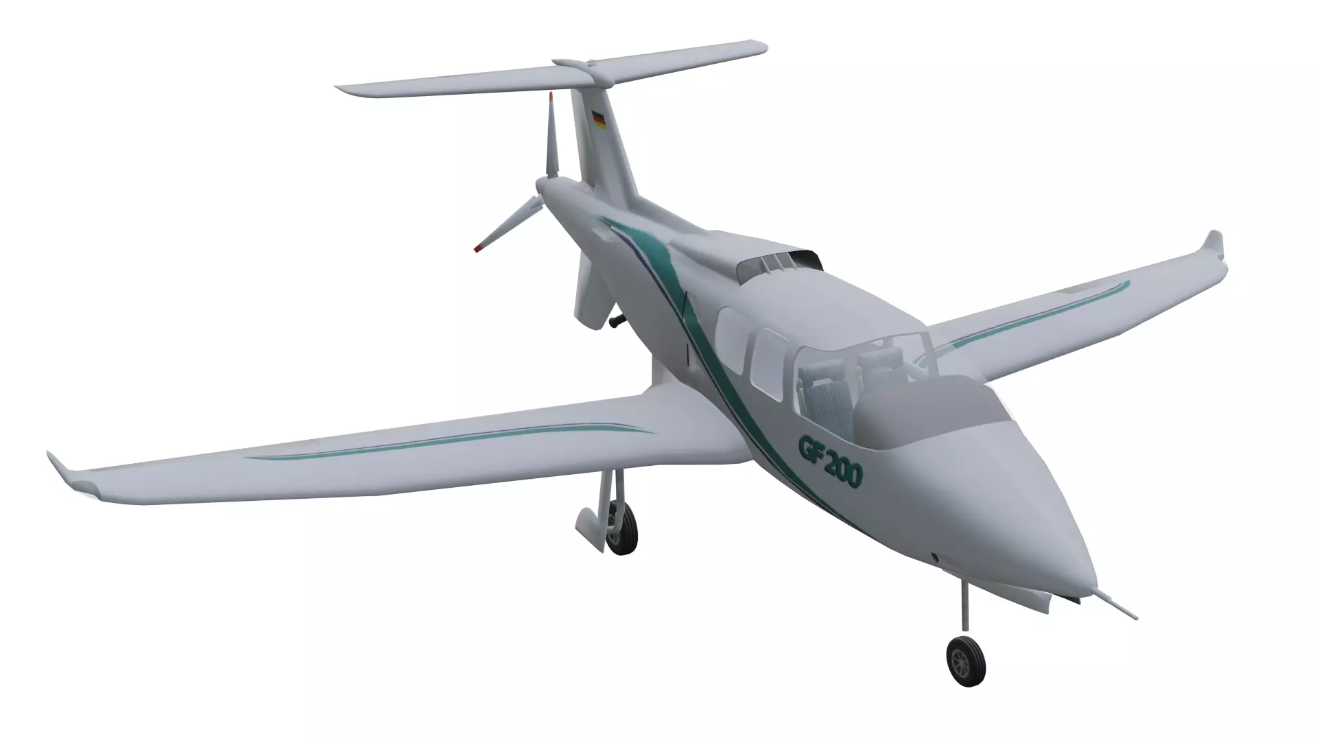 Grob GF 200 Low-poly 3D model