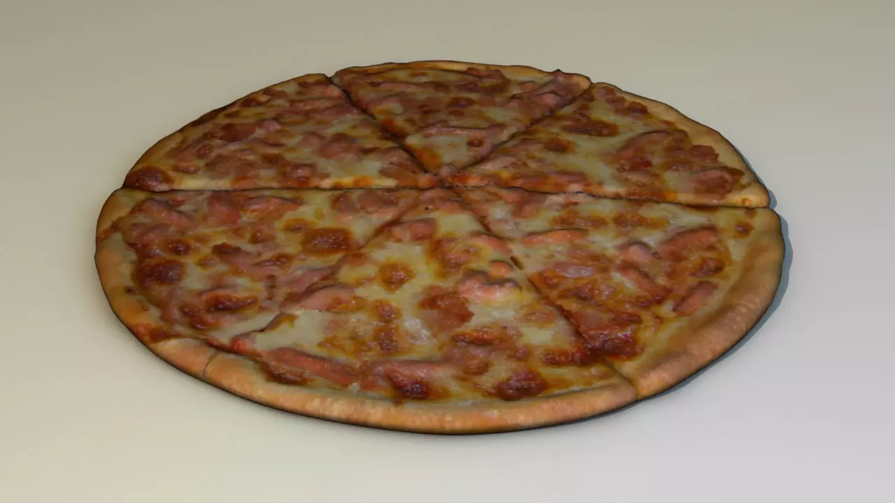 Pizza 3D model_0