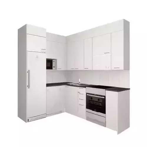 Kitchen with cabinets and oven