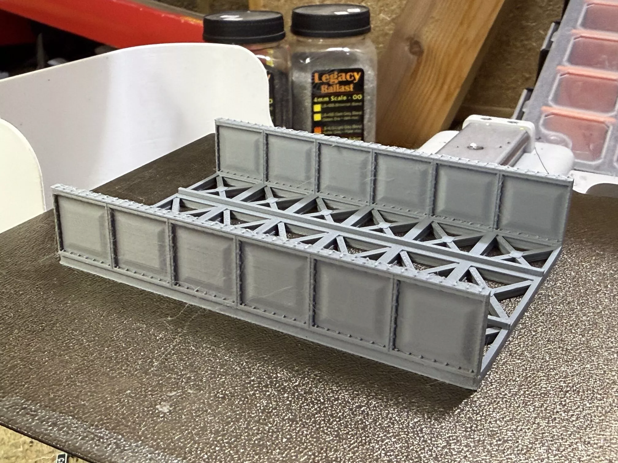 Model Railway Single Track Bridge Deck 3D print model