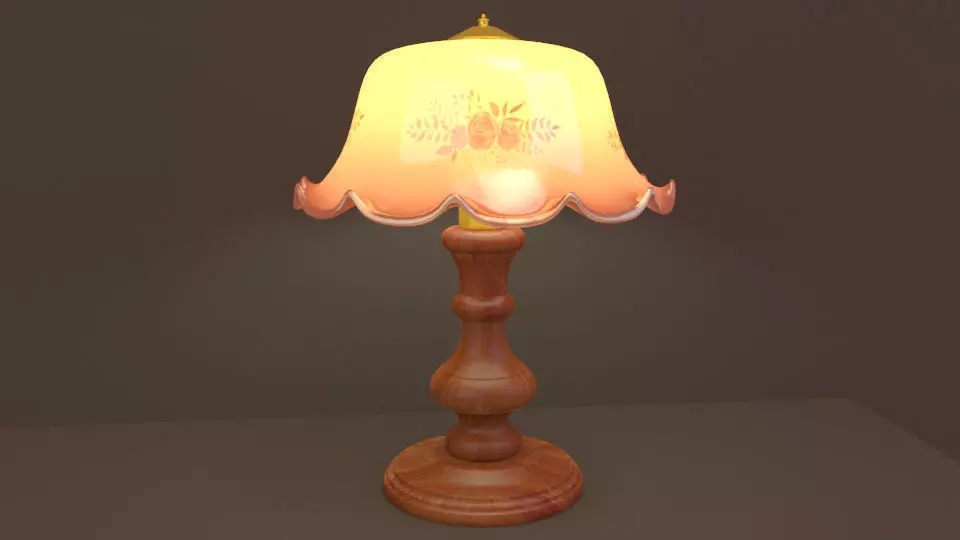 Table Lamp 3D model_0