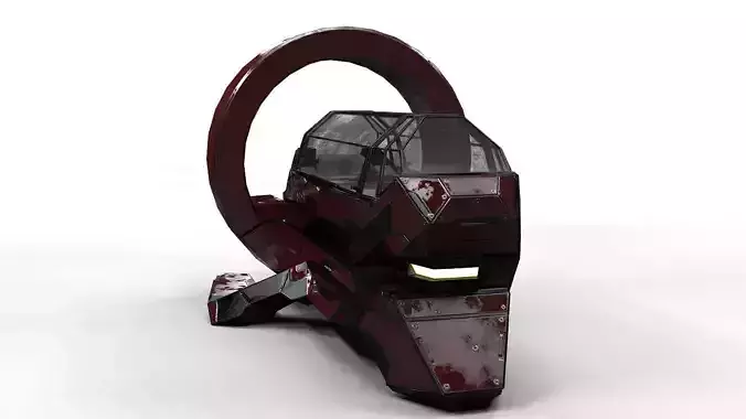 Sci Fi Medic Bot PBR Lowpoly Low-poly 3D model
