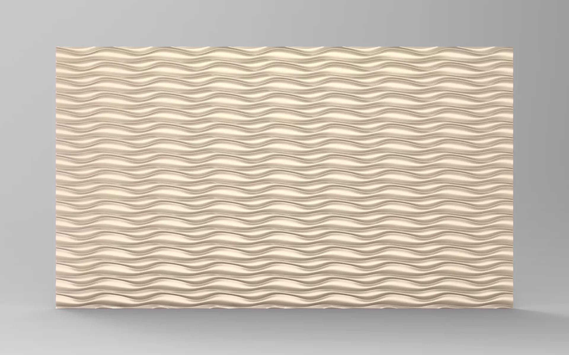 Luxury 3D Wave Ripple Wall Panel Fluid Texture Relief 3D print model