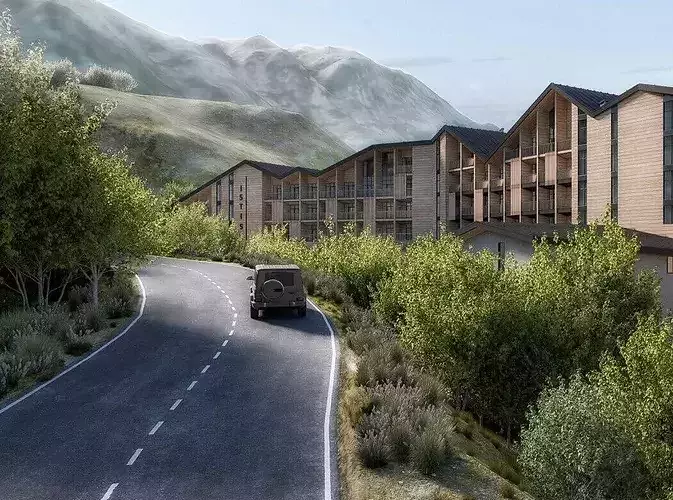 Hotel 3D model 2