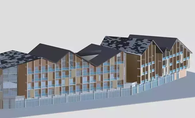 Hotel 3D model 3